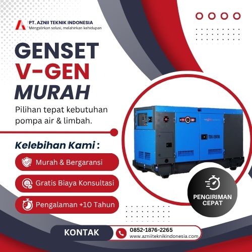 genset v gen original by pt aznii teknik indonesia