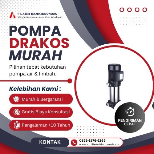 pompa drakos original by pt aznii teknik indonesia